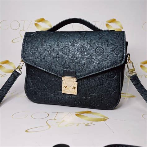 lv embossed black bag|louis vuitton bag black original.